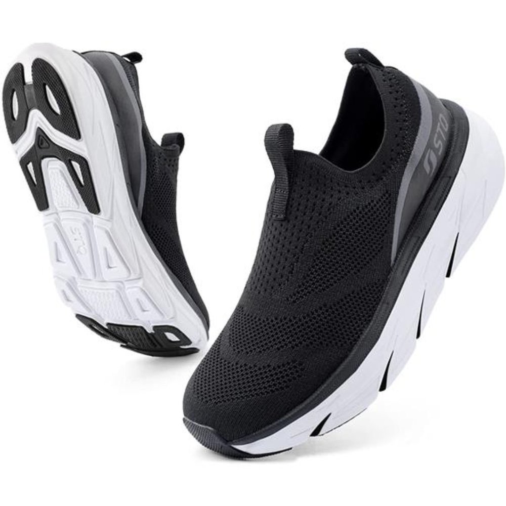 Slip on Sneakers Women Walking Shoes Arch Support Tennis Shoes